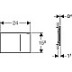Заказать Клавиша смыва Geberit Sigma 70 115.620.SI.1 Белое стекло в магазине сантехники Santeh-Crystal.ru