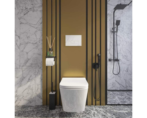 Купить Клавиша смыва Iddis On-X ONX01W0i77 Белый мрамор в магазине сантехники Santeh-Crystal.ru