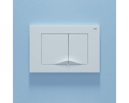 Купить Клавиша смыва Iddis Unifix UNI05MWi77 Белая матовая в магазине сантехники Santeh-Crystal.ru