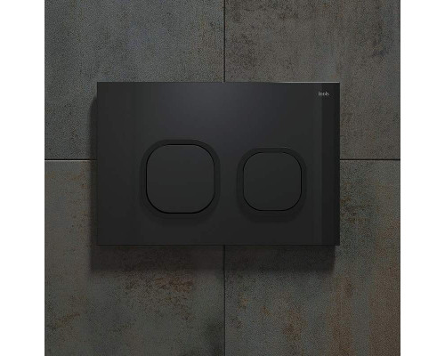 Приобрести Клавиша смыва Iddis Uniglass UNG01GBi77 Черная в магазине сантехники Santeh-Crystal.ru