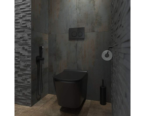 Приобрести Клавиша смыва Iddis Uniglass UNG01GBi77 Черная в магазине сантехники Santeh-Crystal.ru