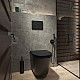Купить Клавиша смыва Iddis Unisteel UNS01MBi77 Черная матовая в магазине сантехники Santeh-Crystal.ru