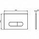 Приобрести Клавиша смыва Ideal Standard Oleas M1 R0115AC Белая в магазине сантехники Santeh-Crystal.ru