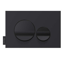 Клавиша смыва Jacob Delafon E20859-7-BMT Черная матовая Черная глянцевая