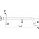 Купить Излив для смесителя Paffoni Light ZBOC046NO Черный матовый в магазине сантехники Santeh-Crystal.ru