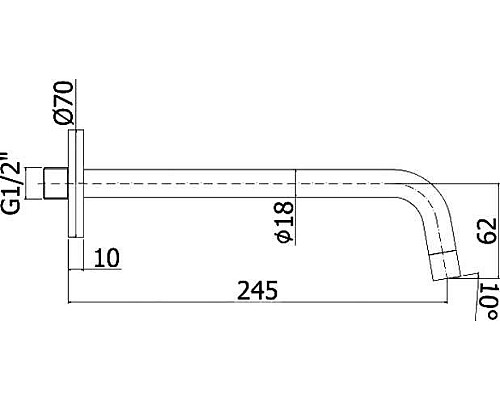 Приобрести Излив для смесителя Paffoni Light ZBOC046CR Хром в магазине сантехники Santeh-Crystal.ru