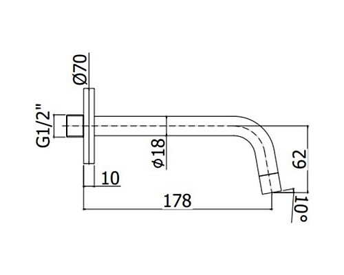 Приобрести Излив для смесителя Paffoni Light ZBOC045BO Белый матовый в магазине сантехники Santeh-Crystal.ru