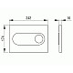 Заказать Клавиша смыва Pestan 40006363 Onyx Белая в магазине сантехники Santeh-Crystal.ru