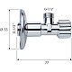 Заказать Запорный вентиль Remer 1171212 Хром в магазине сантехники Santeh-Crystal.ru