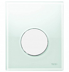 Клавиша смыва Tece Loop Urinal Glass 9242651 для писсуара Зеленая Белая