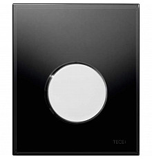 Клавиша смыва Tece Loop Urinal Glass 9242656 для писсуара Черная Хром глянцевый