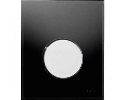 Приобрести Клавиша смыва Tece Loop Urinal Glass 9242656 для писсуара Черная Хром глянцевый в магазине сантехники Santeh-Crystal.ru