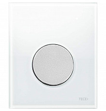 Клавиша смыва Tece Loop Urinal Glass 9242659 для писсуара Белая Хром матовый
