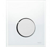 Клавиша смыва Tece Loop Urinal Glass 9242660 для писсуара Белая Хром глянцевый