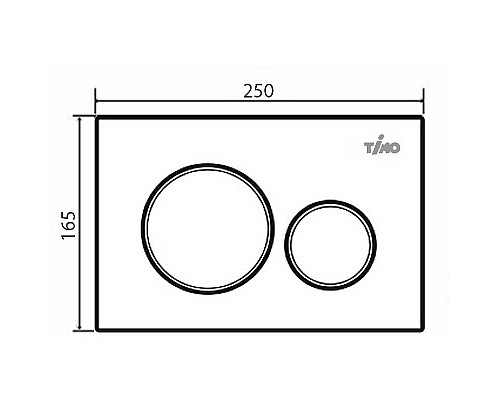 Заказать Клавиша смыва Timo Kulo FP-001 Хром в магазине сантехники Santeh-Crystal.ru