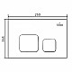 Приобрести Клавиша смыва Timo Soli FP-002MB Черная матовая в магазине сантехники Santeh-Crystal.ru