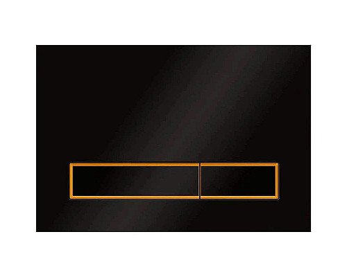Santeh-Crystal.ru: Клавиша смыва Veconi Square Design VFSD-BLG VFSD003BLG Черная матовая Золото матовое Купить Клавиша смыва Veconi Square Design VFSD-BLG VFSD003BLG Черная матовая Золото матовое в магазине сантехники Santeh-Crystal.ru