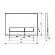 Купить Клавиша смыва Veconi Square Design VFSD-BLG VFSD003BLG Черная матовая Золото матовое в магазине сантехники Santeh-Crystal.ru