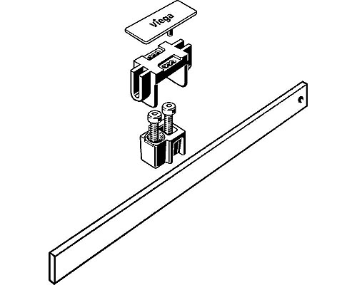 Приобрести Комплект для монтажа решетки душевого лотка Viega Advantix Vario SR2-200 4965.61 711849 Хром матовый в магазине сантехники Santeh-Crystal.ru