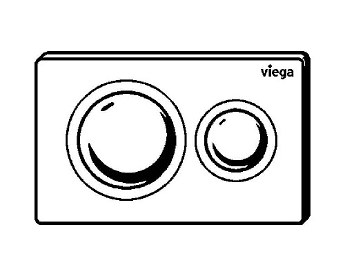 Приобрести Клавиша смыва Viega Prevista Visign for Style 8610.1 773793 Белая матовая в магазине сантехники Santeh-Crystal.ru