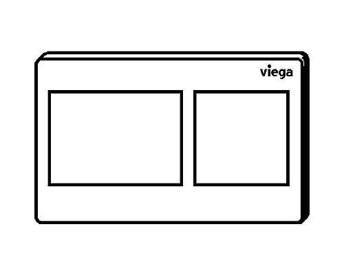 Купить Клавиша смыва Viega Prevista Visign for Style 8611.1 773250 Белая матовая в магазине сантехники Santeh-Crystal.ru