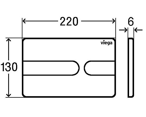 Заказать Клавиша смыва Viega Prevista Visign for Style 23 8613.1 773175 Черный насыщенный в магазине сантехники Santeh-Crystal.ru