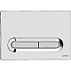 Купить Клавиша смыва Vitra Loop T 740-0780 Хром глянцевый в магазине сантехники Santeh-Crystal.ru