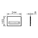 Купить Клавиша смыва Vitra Loop T 740-0780 Хром глянцевый в магазине сантехники Santeh-Crystal.ru