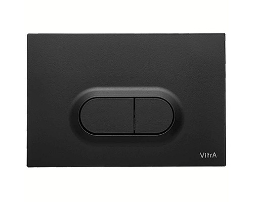 Купить Клавиша смыва Vitra Loop O 740-0511 Черная матовая в магазине сантехники Santeh-Crystal.ru