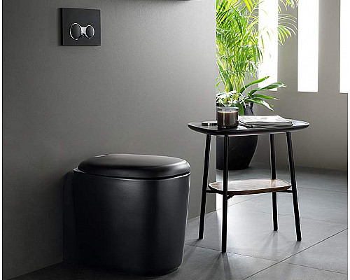 Приобрести Клавиша смыва Vitra Sirius 740-0411 Черная матовая в магазине сантехники Santeh-Crystal.ru