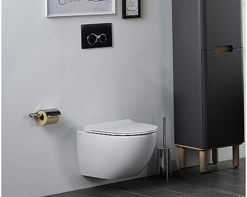 Приобрести Клавиша смыва Vitra Sirius 740-0411 Черная матовая в магазине сантехники Santeh-Crystal.ru