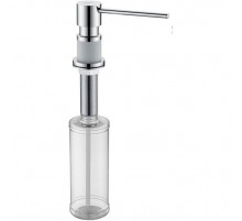 Дозатор для моющего средства Paulmark Kraft D003-431 Хром Белый матовый