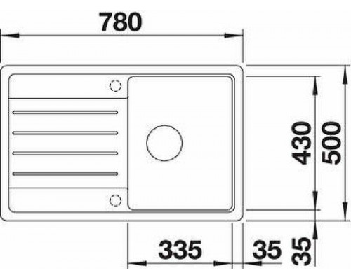 Приобрести Кухонная мойка Blanco Legra 45 S 522201 Антрацит в магазине сантехники Santeh-Crystal.ru