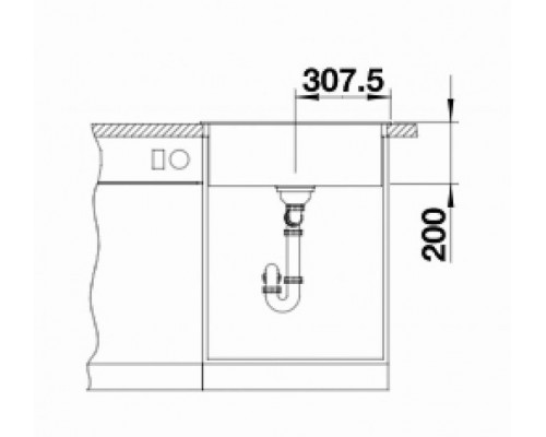 Купить Кухонная мойка Blanco Naya 6 525941 Черная в магазине сантехники Santeh-Crystal.ru