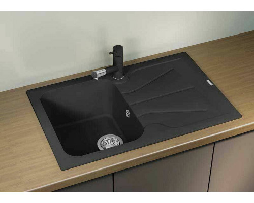Заказать Кухонная мойка Florentina Гаттинара-780 20.255.B0780.102 Черная в магазине сантехники Santeh-Crystal.ru