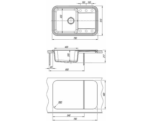 Приобрести Кухонная мойка Florentina Крит-780 20.170.D0780.107 Песочная в магазине сантехники Santeh-Crystal.ru