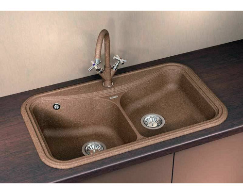 Купить Кухонная мойка Florentina Крит-860 20.115.E0860.102 Черная в магазине сантехники Santeh-Crystal.ru