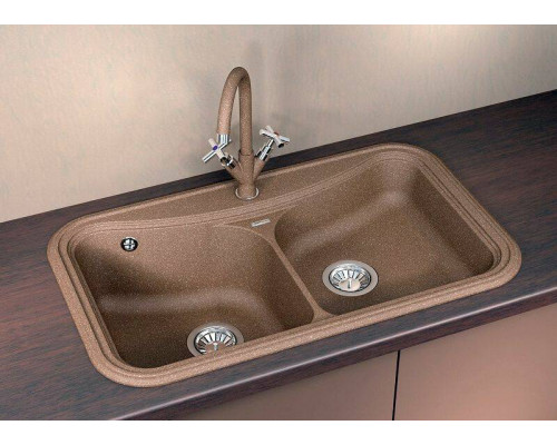 Купить Кухонная мойка Florentina Крит-860 20.115.E0860.105 Коричневая в магазине сантехники Santeh-Crystal.ru