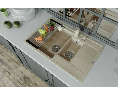 Приобрести Кухонная мойка Florentina Липси-780К 20.250.D0780.107 Песочная в магазине сантехники Santeh-Crystal.ru