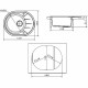 Приобрести Кухонная мойка Florentina Родос-620 20.245.B0620.201 Жасмин в магазине сантехники Santeh-Crystal.ru