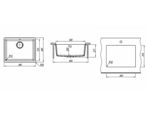 Купить Кухонная мойка Florentina Вега-500 22.320.D0500.202 Шампань в магазине сантехники Santeh-Crystal.ru