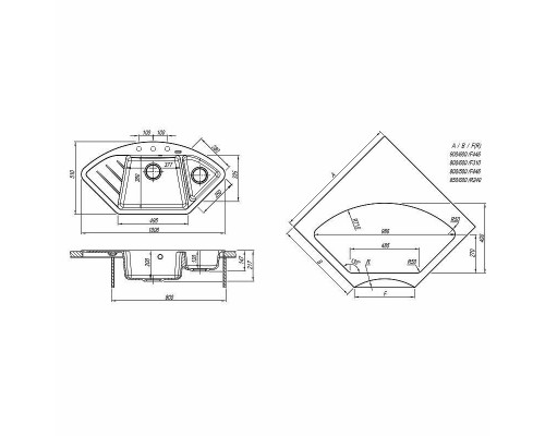 Заказать Кухонная мойка Florentina Веста-1005 20.285.E1005.303 Мокко в магазине сантехники Santeh-Crystal.ru