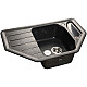 Купить Кухонная мойка GranFest Corner GF-C800E Черная в магазине сантехники Santeh-Crystal.ru