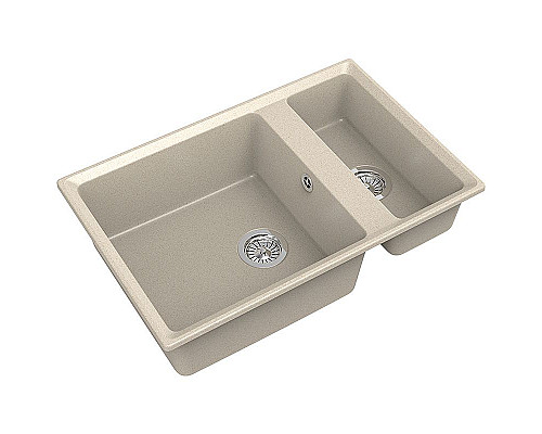 Приобрести Кухонная мойка GranFest Level GF-LV-760K Бежевая в магазине сантехники Santeh-Crystal.ru