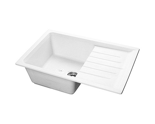 Santeh-Crystal.ru: Кухонная мойка GranFest Practic GF-P760L Белая Приобрести Кухонная мойка GranFest Practic GF-P760L Белая в магазине сантехники Santeh-Crystal.ru