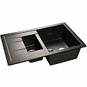 Кухонная мойка GranFest Quadro GF-Q775KL Черная Кухонная мойка GranFest Quadro GF-Q775KL Черная
