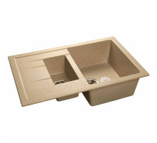 Кухонная мойка GranFest Quadro GF-Q775KL Песочная