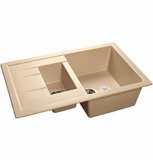 Кухонная мойка GranFest Quadro GF-Q775KL Бежевая