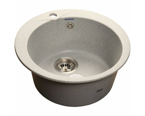Приобрести Кухонная мойка GranFest Rondo GF-R480 Серая в магазине сантехники Santeh-Crystal.ru