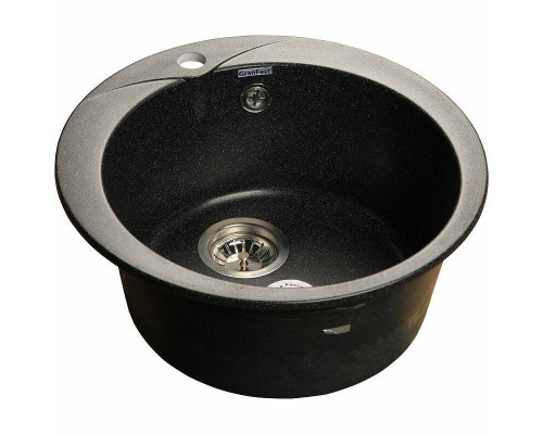 Купить Кухонная мойка GranFest Rondo GF-R480 Черная в магазине сантехники Santeh-Crystal.ru